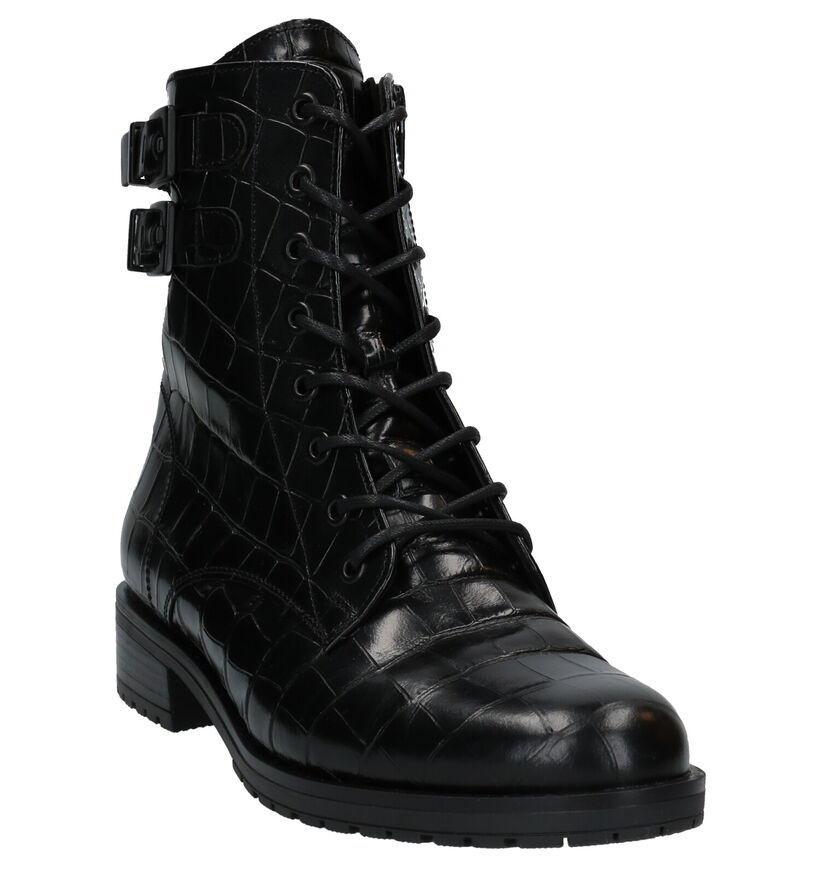 Gabor OptiFit Zwarte Boots in leer (282465)