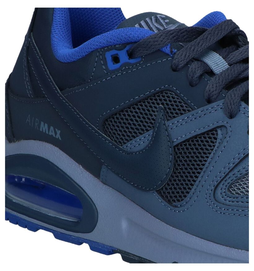 Nike Air Max Baskets basses en Bleu foncé en simili cuir (233343)
