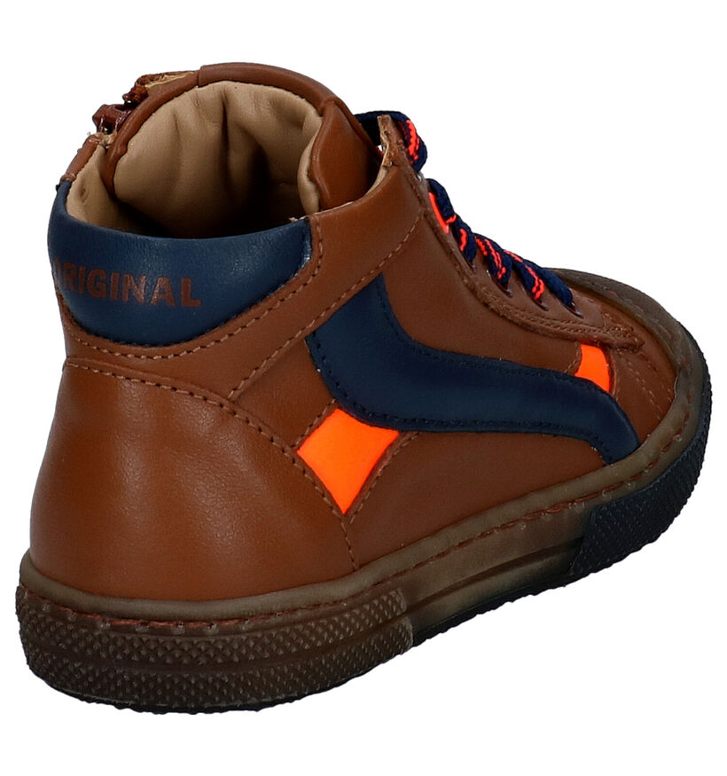 STONES and BONES Raspo Blauwe Hoge Schoenen voor jongens (313873) - geschikt voor steunzolen
