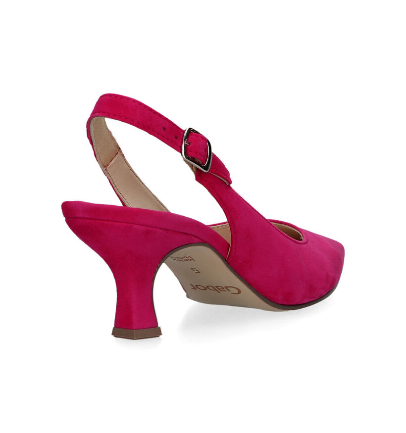 Gabor Escarpins slingback en Fuchsia pour femmes (323281)