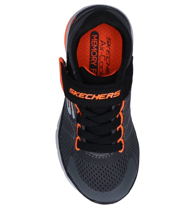 Skechers Flex Advantage Donkergroene Sneakers in stof (256145)