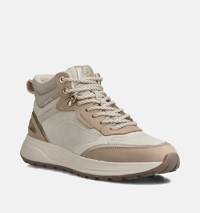 Tamaris Boots à lacets en Beige pour femmes (362753) - pour semelles orthopédiques