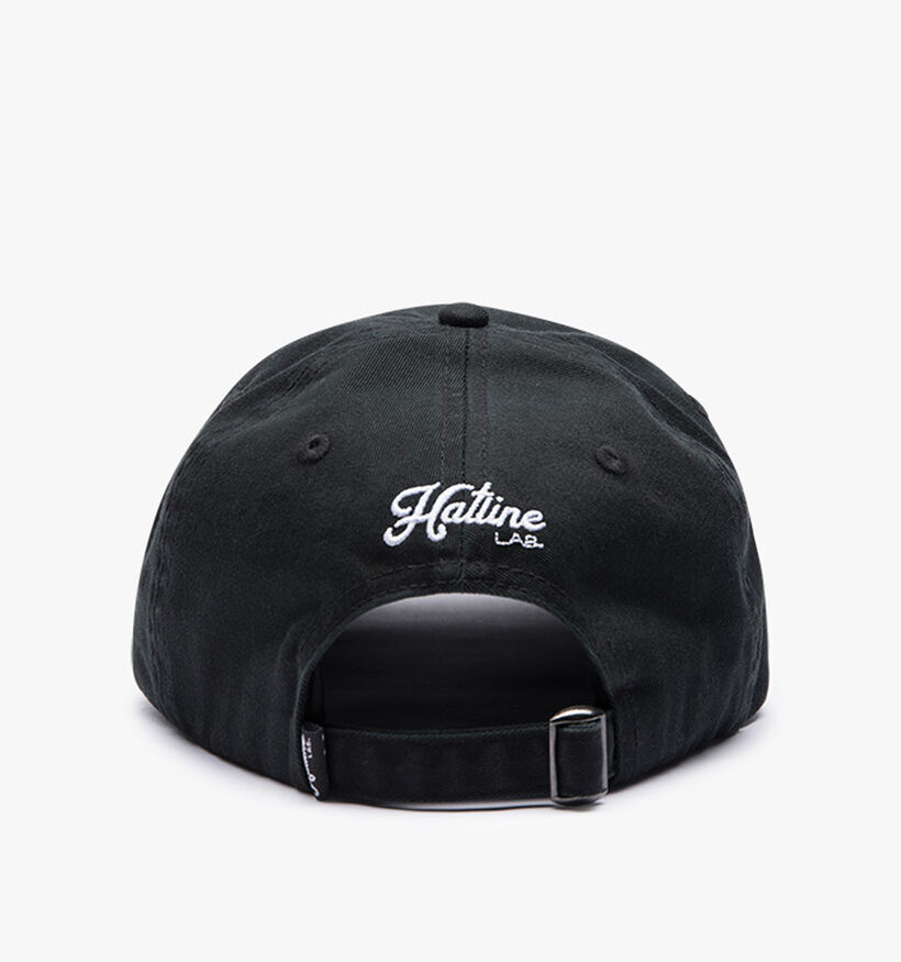 Hatline Lab. Signature Logo Dad Cap Casquette en Noir pour hommes (381875)