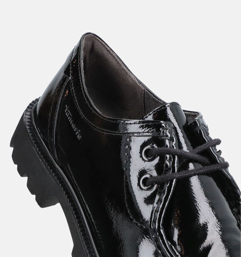 Tamaris Comfort Zwarte Veterschoenen voor dames (376321) - geschikt voor steunzolen