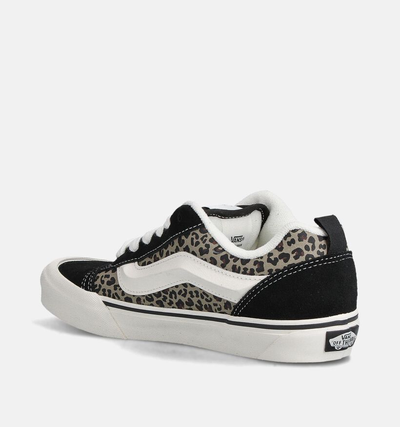 Vans Knu Skool Baskets sportives en Noir/Leopard pour femmes (360208)