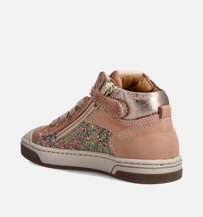 STONES and BONES Dalis Roze Veterschoenen voor meisjes (361974) - geschikt voor steunzolen