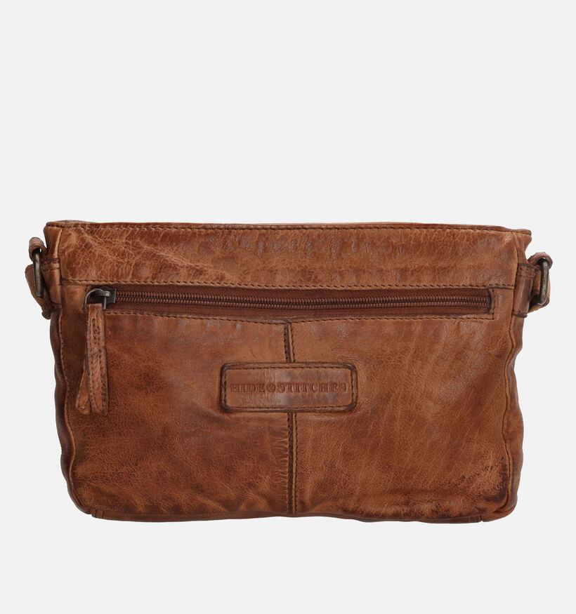 Hide & Stitches Cognac Schoudertas voor dames (380961)