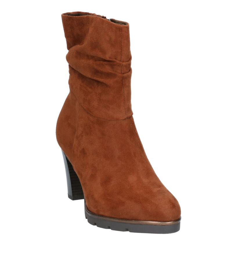 Marco Tozzi Cognac Laarzen in nubuck (257255)