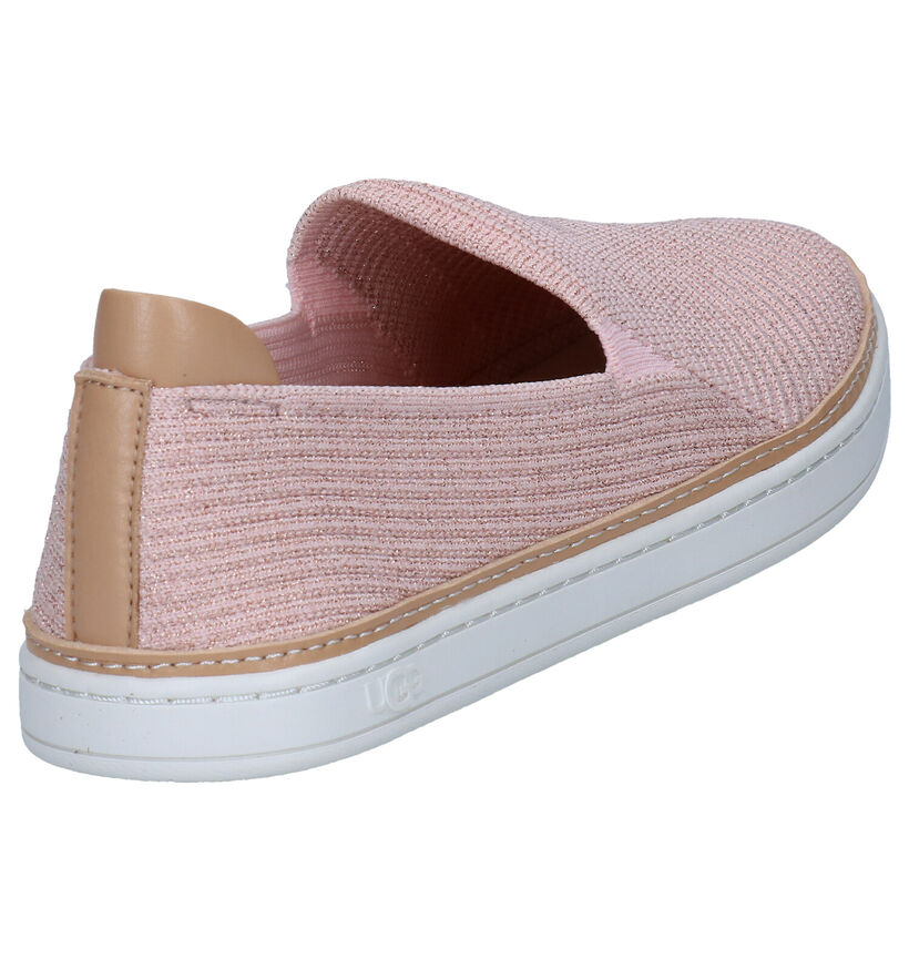 UGG Sammy Chaussures sans lacets en Rose en textile (285512)