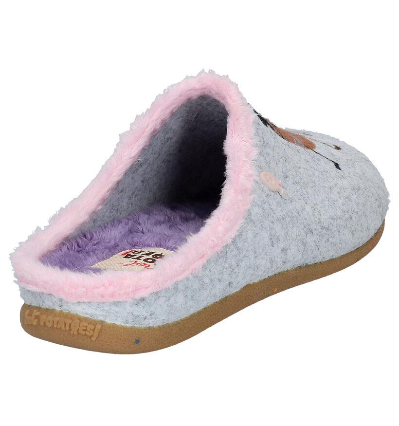 Hot Potatoes Grijze Pantoffels in stof (283240)