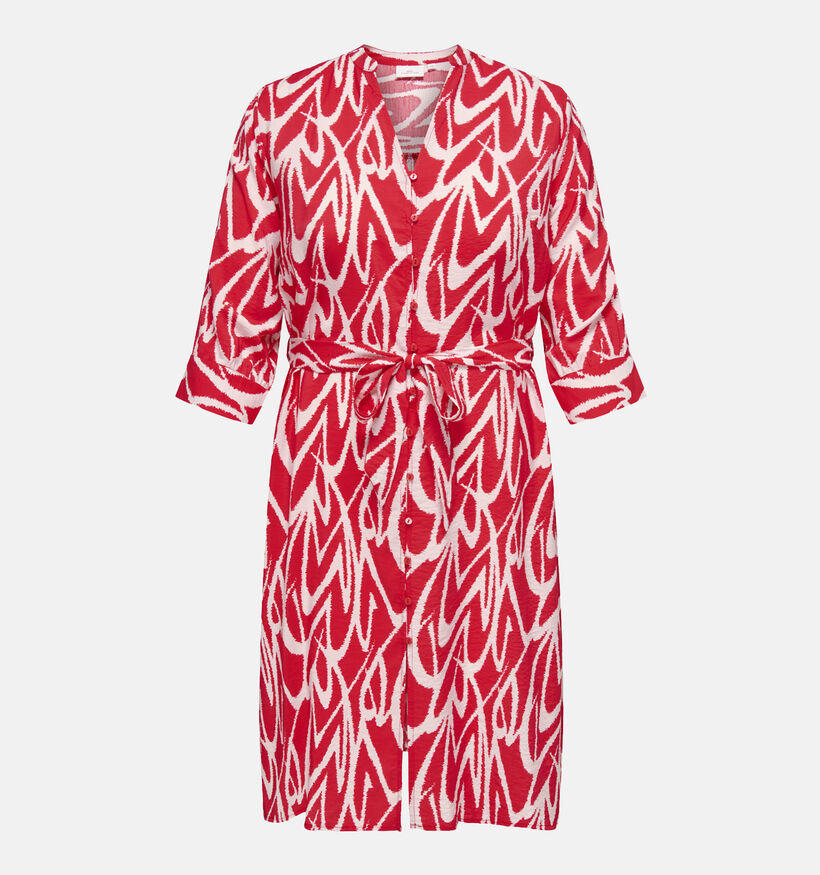 ONLY Carmakoma Olivera Robe chemise en Rouge pour femmes (353236)