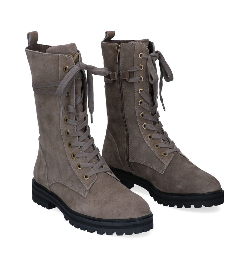 Mexx Hatty Bottines en Taupe pour femmes (296192) - pour semelles orthopédiques