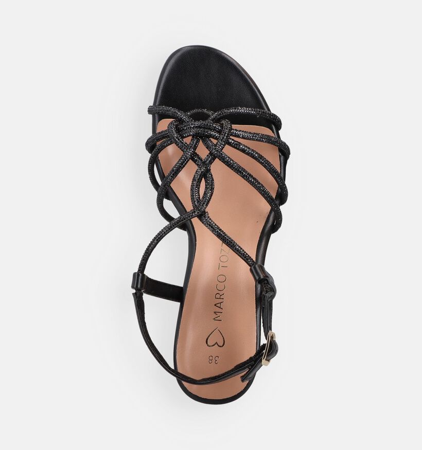 Marco Tozzi Sandales &agrave; talons en Noir pour femmes (371862)