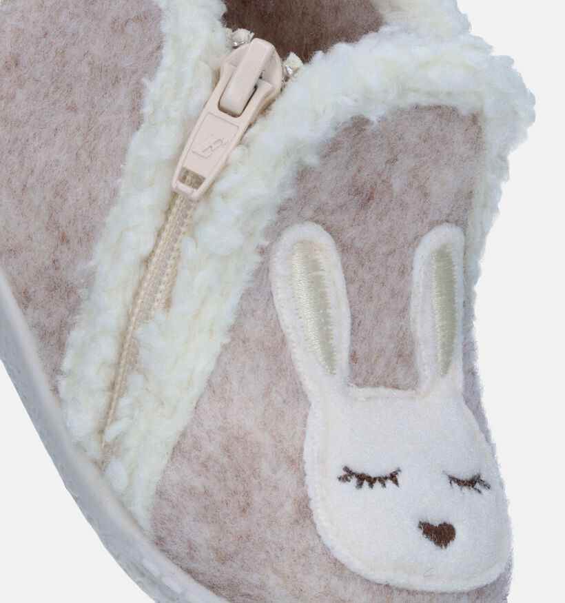 Milo & Mila Beige Hoge pantoffels voor meisjes (348618)