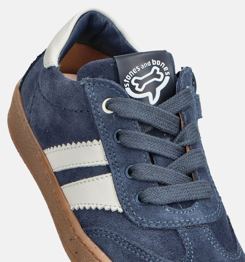 Stones and Bones Chaussures à lacets en Bleu pour filles, garçons (361979) - pour semelles orthopédiques
