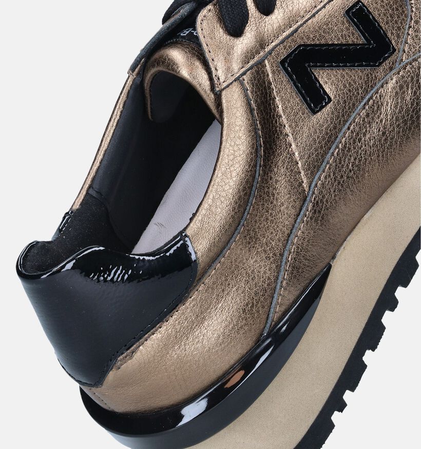 Nathan-Baume Bronzen Sneakers voor dames (348018) - geschikt voor steunzolen
