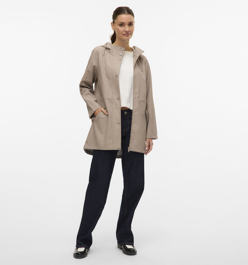 Vero Moda Malou Imperméable en Beige pour femmes (352205)