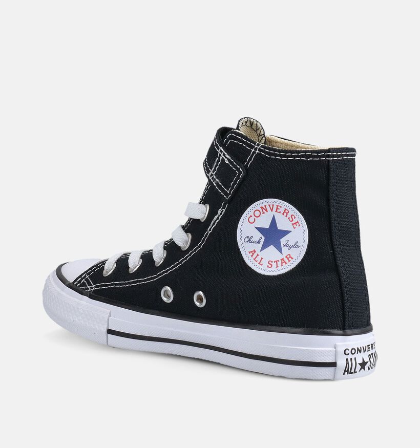 Converse Chuck Taylor All Star 1V Easy-On Hi Ps Baskets montantes en Noir pour filles, gar&ccedil;ons (368929)
