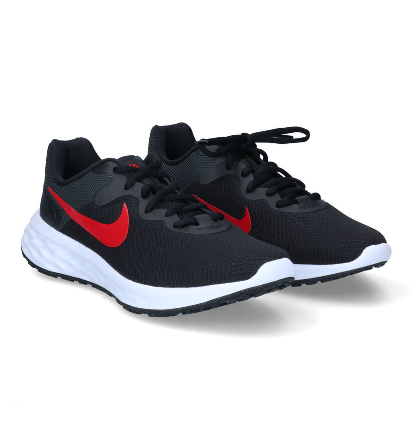 Nike Revolution 6 Zwarte sneakers voor heren (316490) - geschikt voor steunzolen