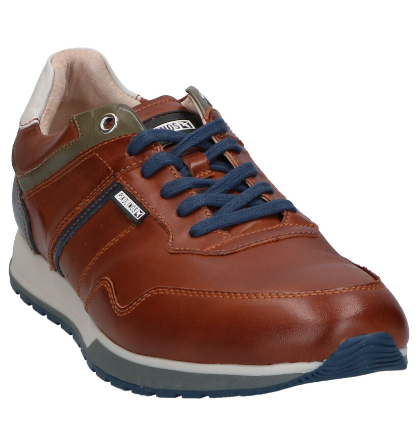 Pikolinos Blauwe Veterschoenen in leer (299926)