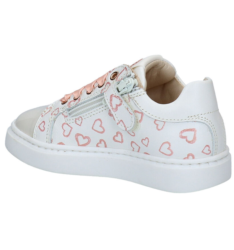 STONES and BONES Flora Chaussures à Lacets en Rose en cuir (287888)