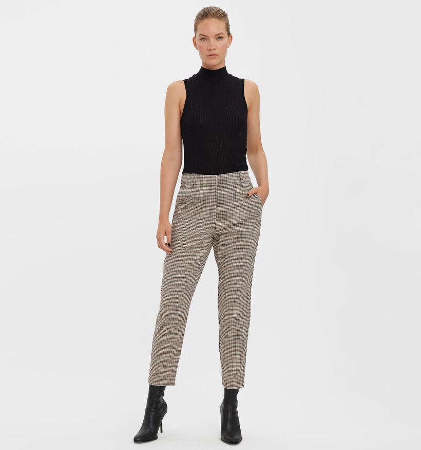 Vero Moda Clara Bruine Geklede Broek - L 32 (318451)