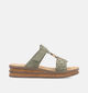 Rieker Kaki Slippers met Sleehak voor dames (354944)