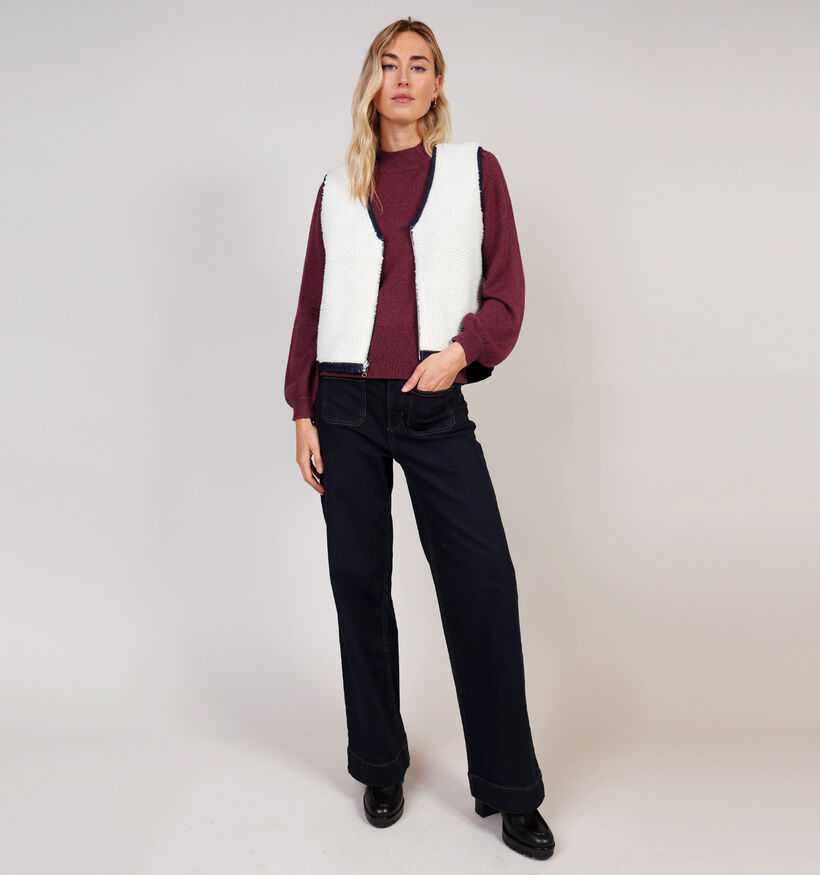 Vila Strazy Denim Blauwe Vest met Rits voor dames (361354)