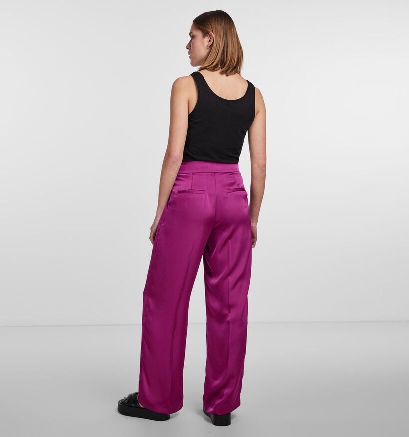 Pieces Sabrina Pantalon large en Fuchsia pour femmes (333234)