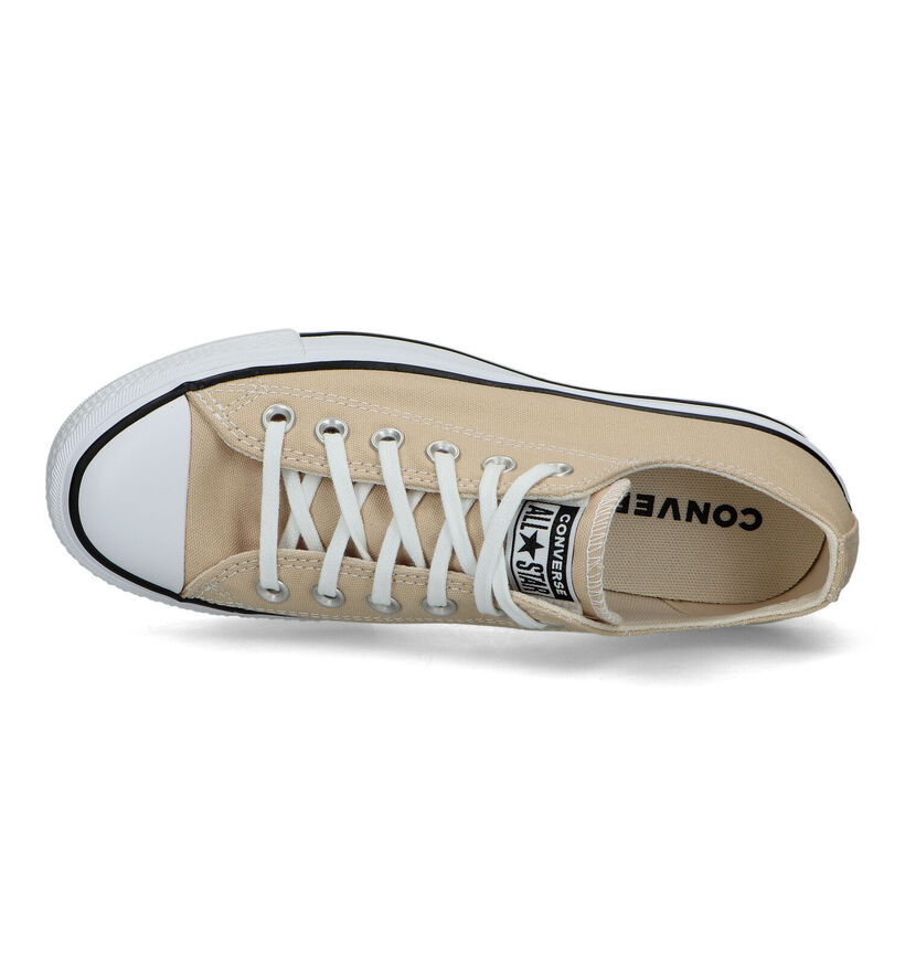 Converse Chuck Taylor All Star Lift Platform Witte Sneakers in stof (327854)