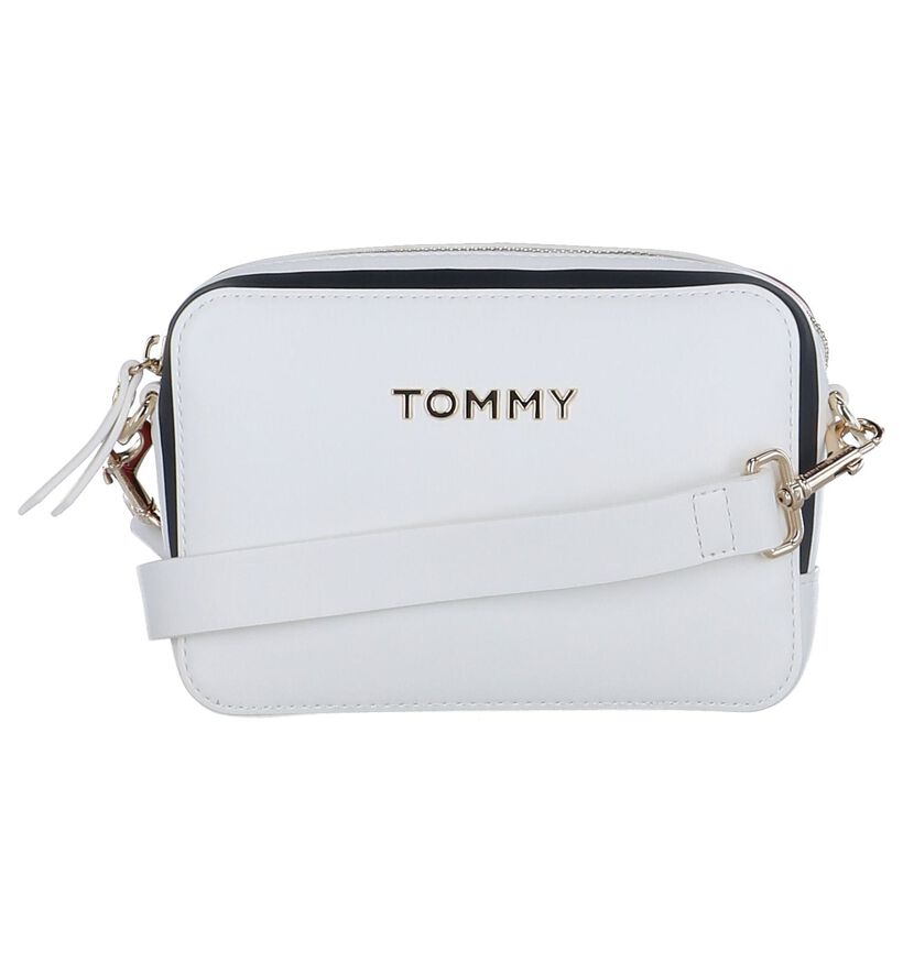 Witte Crossbody Tas Tommy Hilfiger TH Corporate in kunstleer (256526)