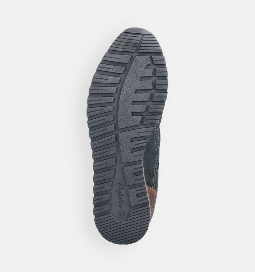 Australian Fabian Chaussures plates en Bleu fonc&eacute; pour hommes (377109) - pour semelles orthop&eacute;diques