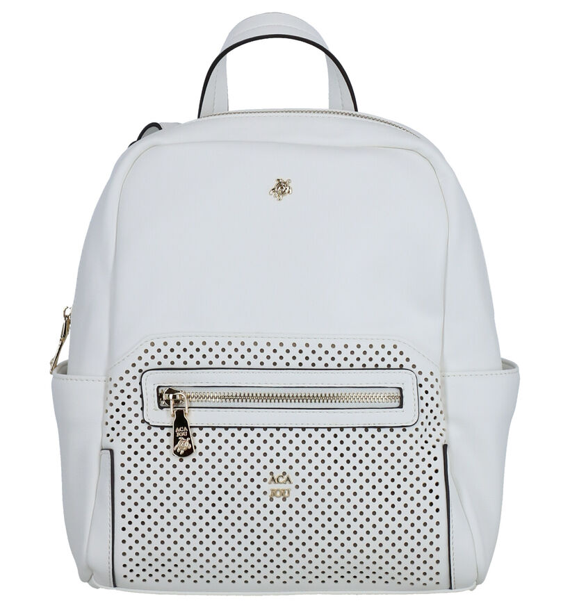 Aca Jou Rubio Sac à Dos en Blanc en simili cuir (272930)