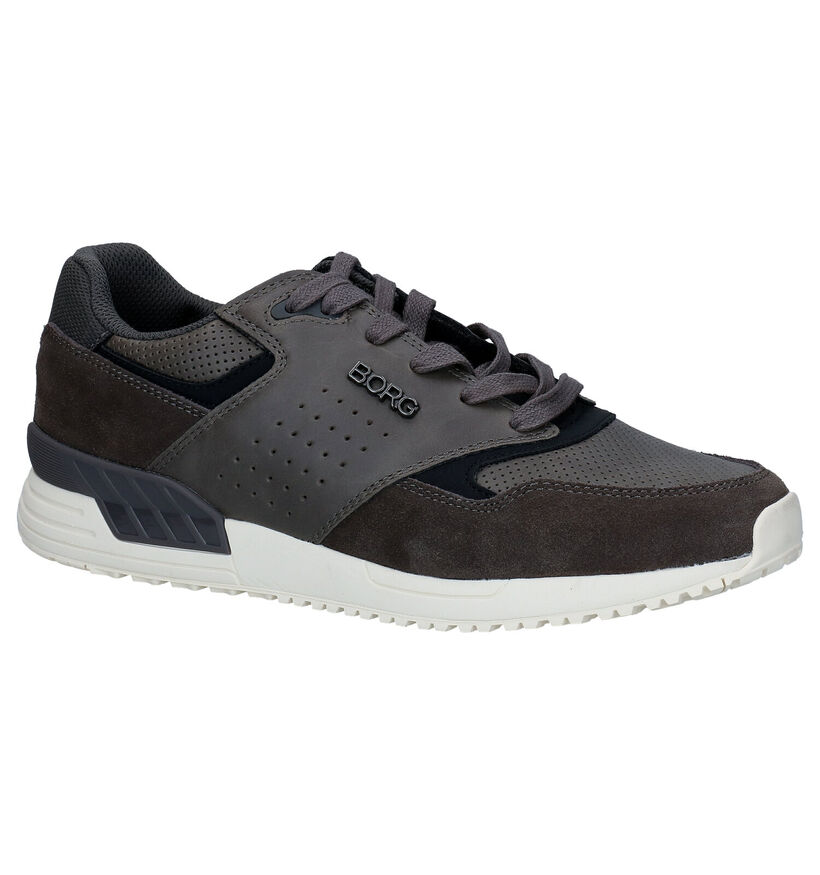 Björn Borg Chaussures à lacets en Gris foncé en simili cuir (294605)