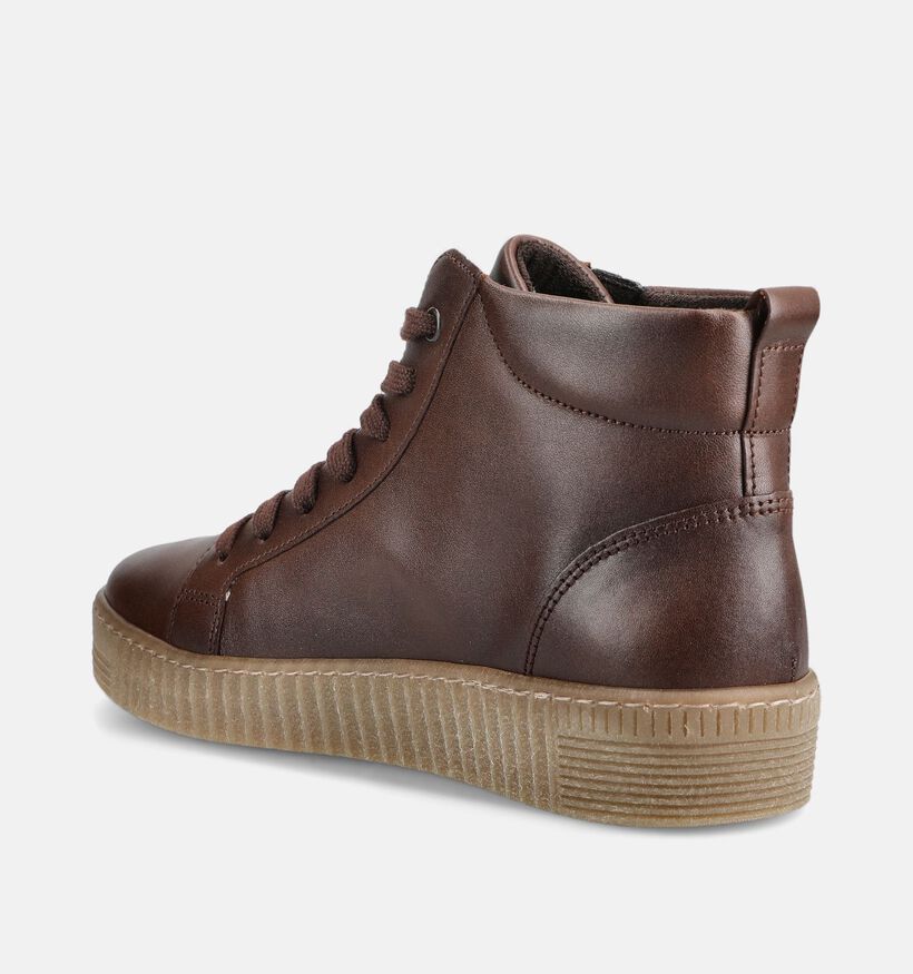 Gabor Cognac Sneakers voor dames (380053) - geschikt voor steunzolen