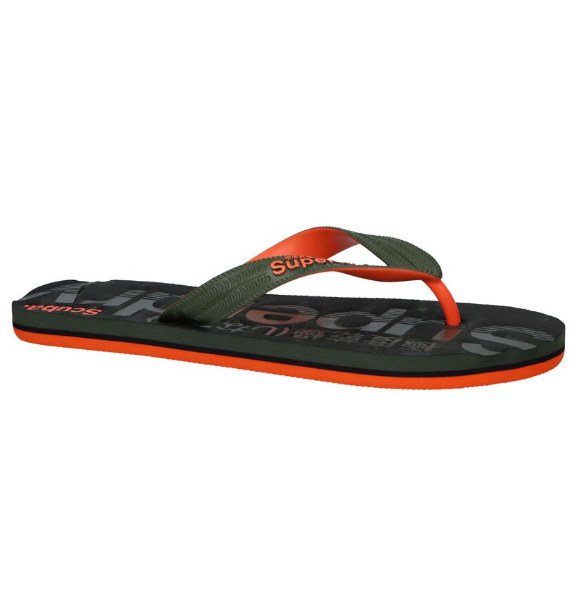 Kaki Teenslippers Superdry Scuba in kunststof (245326)