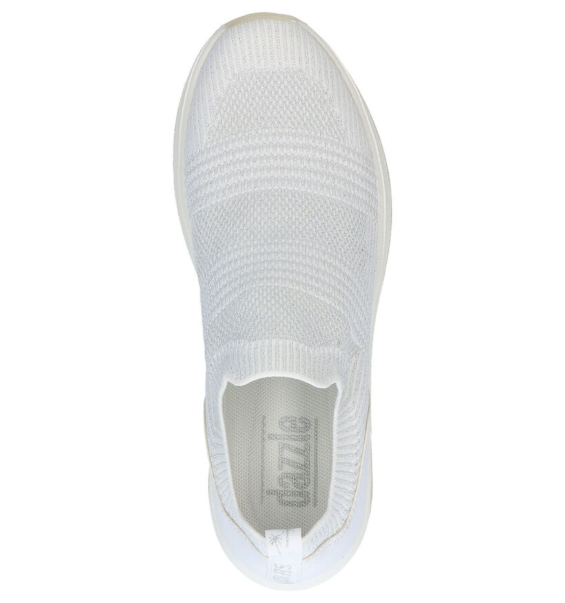 Dazzle Blauwe Slip-on sneakers in stof (274255)