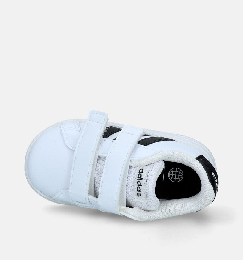 adidas Grand Court 2.0 I Witte Babysneakers voor jongens, meisjes (336064)