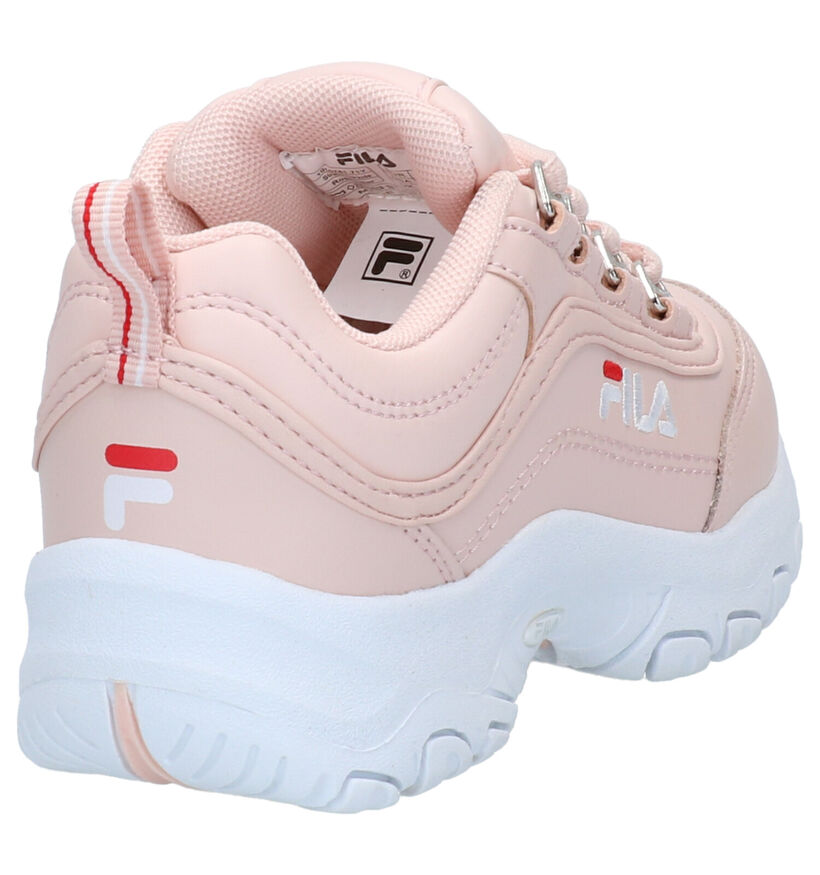 Fila Strada Witte Sneakers in kunstleer (265811)