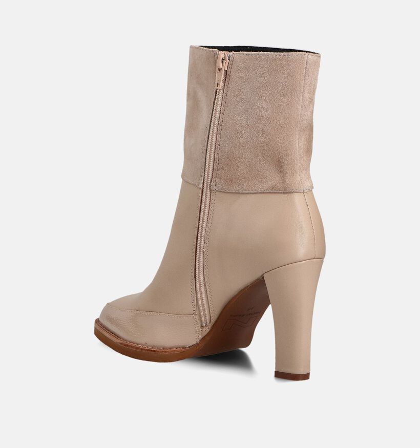 Nathan-Baume Bottines à talons en Beige pour femmes (363628)