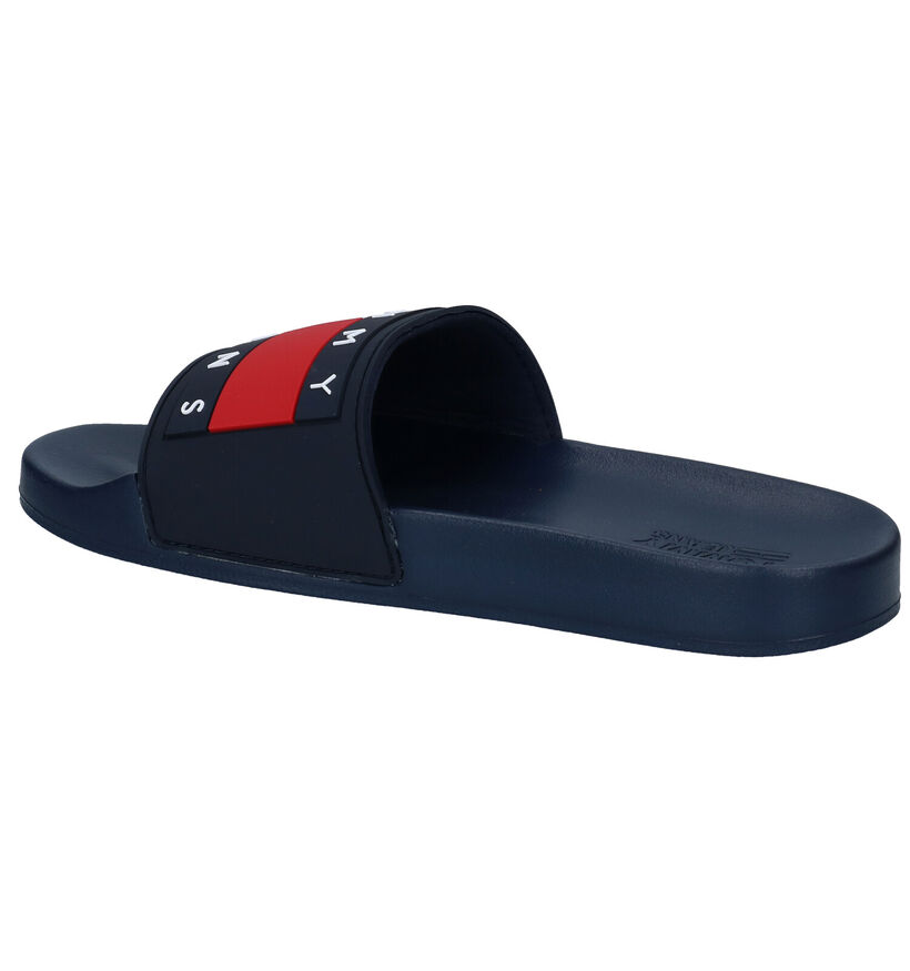 TH Tommy Jeans Flag Blauwe Badslippers voor dames (303956)