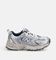 New Balance 530 Baskets basses en Argent pour filles, gar&ccedil;ons (377319) - pour semelles orthop&eacute;diques