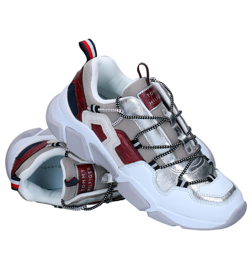 Tommy Hilfiger Chunky Baskets en Argent en cuir (279978)