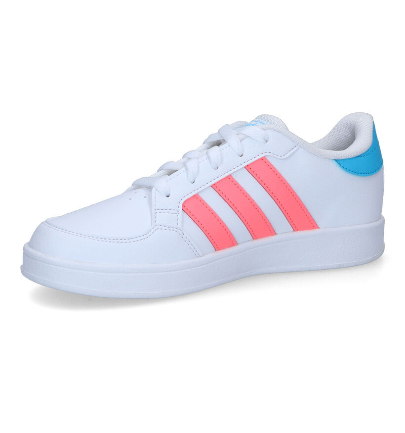 adidas Breaknet Witte Sneakers voor meisjes (318928) - geschikt voor steunzolen