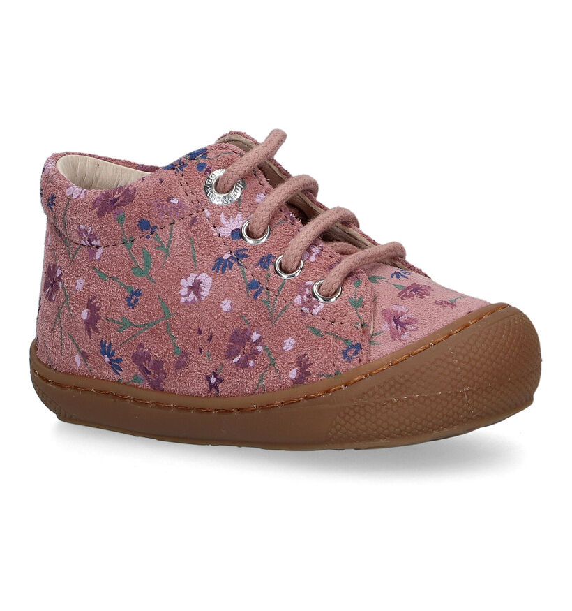 Naturino Cocoon Paarse Babyschoenen voor meisjes (316128) - geschikt voor steunzolen