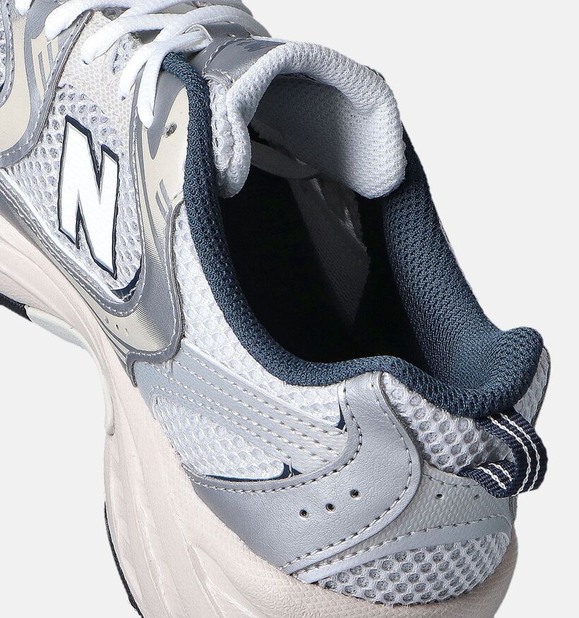 New Balance 530 Baskets en Argent pour filles, garçons (358677) - pour semelles orthopédiques