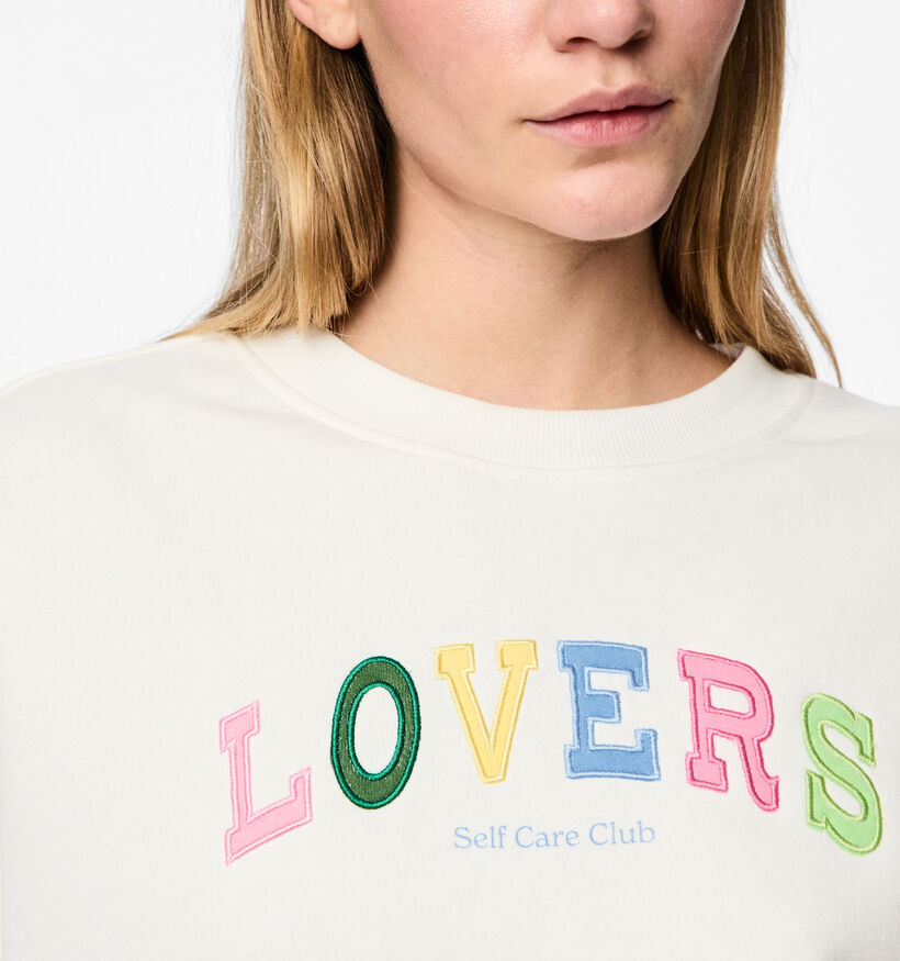 Pieces Tove Witte Sweater voor dames (357383)
