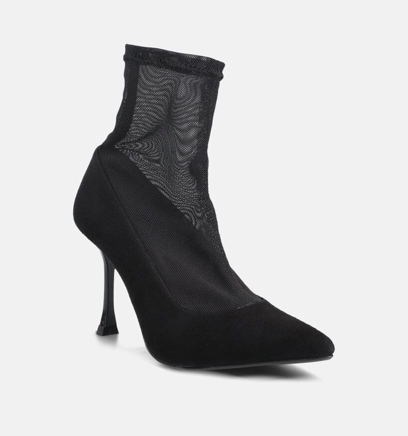 March23 Vasco Black Mesh Zwarte Pumps voor dames (364195)