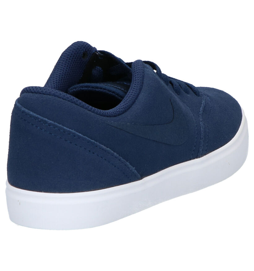 Nike SB Check Blauwe Sneakers in daim (261661)