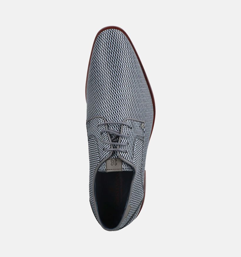Berkelmans Oulton Zwarte Geklede Veterschoenen voor heren (379055) - geschikt voor steunzolen